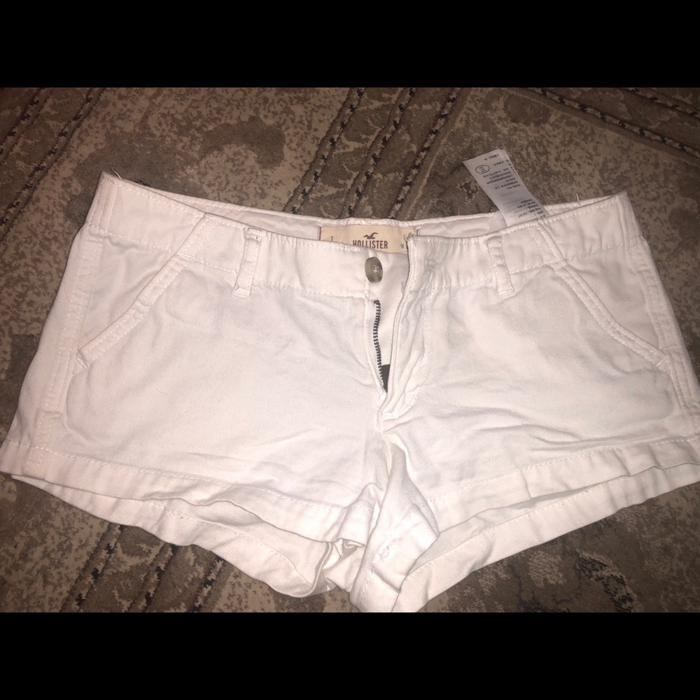 Hollister white shorts